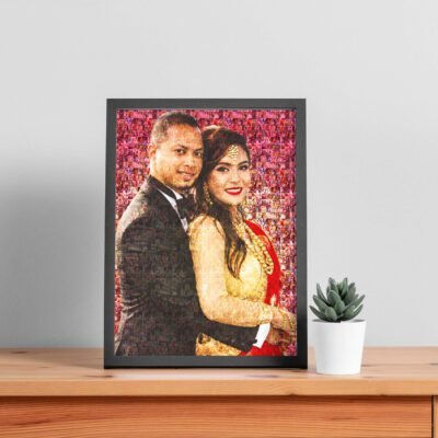 Personalized Mosaic Frame | Custom Photo Collage Frame for Memories