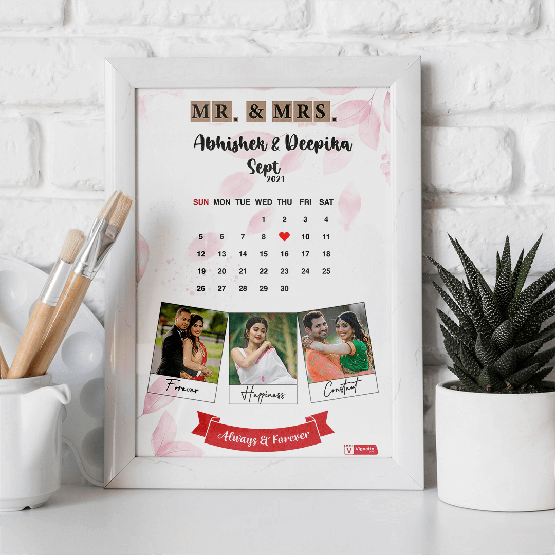 Mr. & Miss Frame for Wedding Anniversay