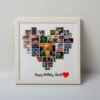 Personalize Heart Shape Collage, Anniversary Collage Gift for Boyfriend, Anniversary Collage for Husband, Personalized Love Collage Gift