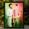 LED Digital oil paiting photo frame