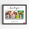 Love You Sis Personalised Wall Frame