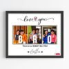 Love You Bro Personalised Wall Frame