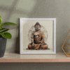 Vignettestore's Spiritual Bliss Buddha illustration art-Contemporary Buddha Painting