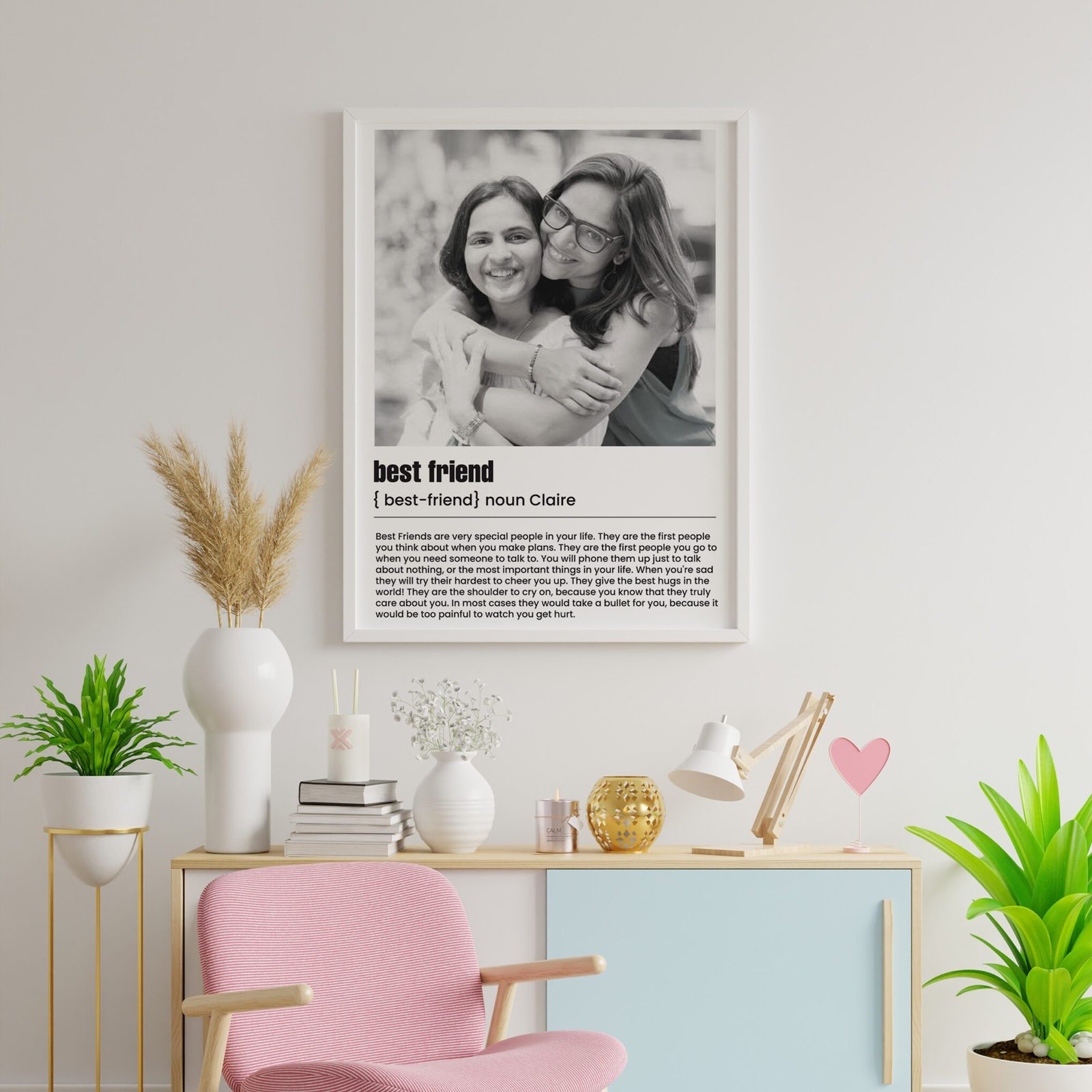 Personalized Digital Portrait for Best Friend