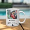 Personalised Printed Ceramic Coffee Mug | Spotify Song Customised Gift Mug