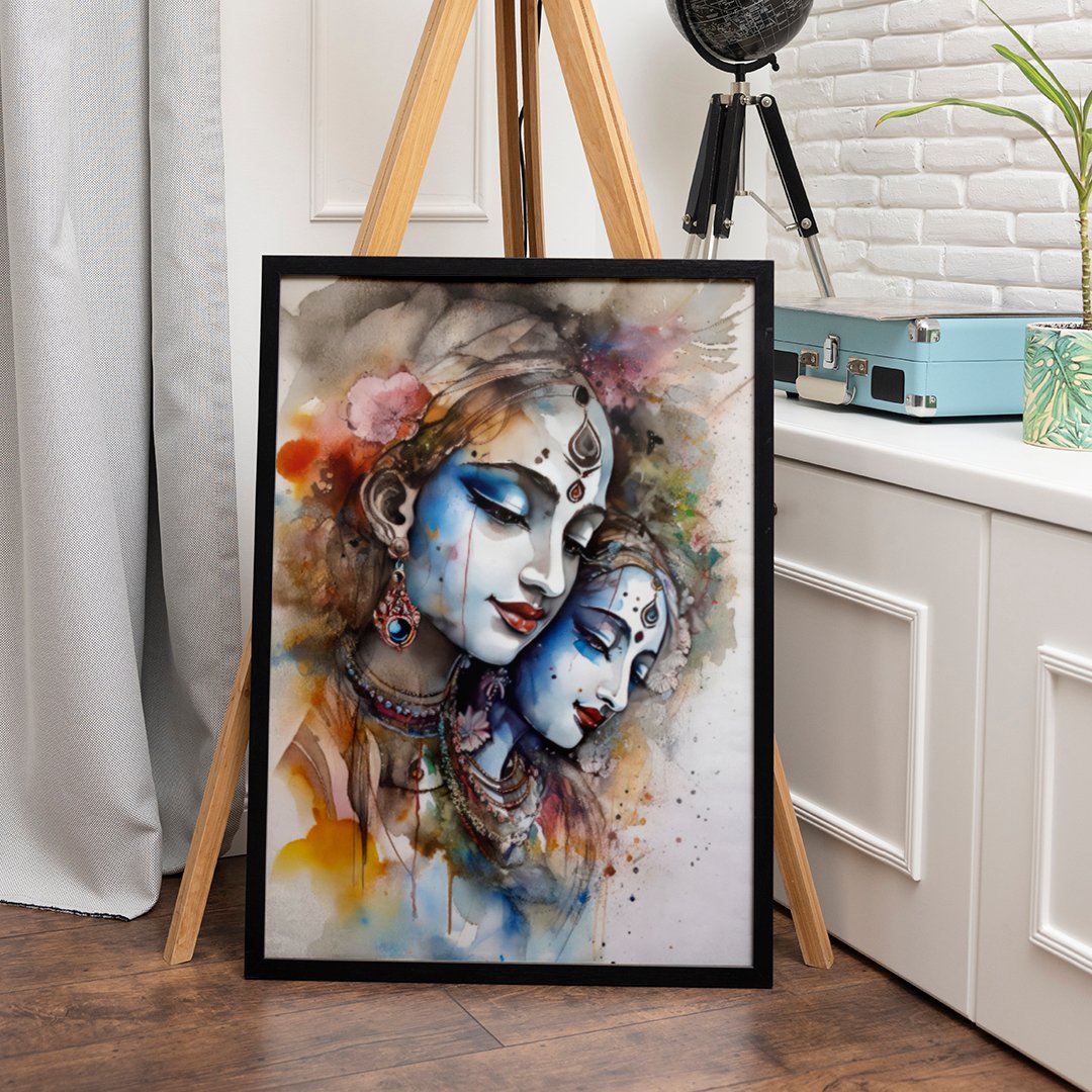Lord Radha Krishna ji Home Wall Art Painting