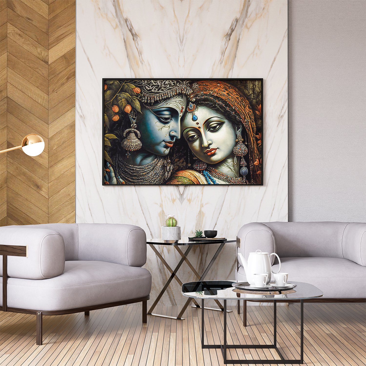 Lord Radha ji Krishan ji Home Arts Painting