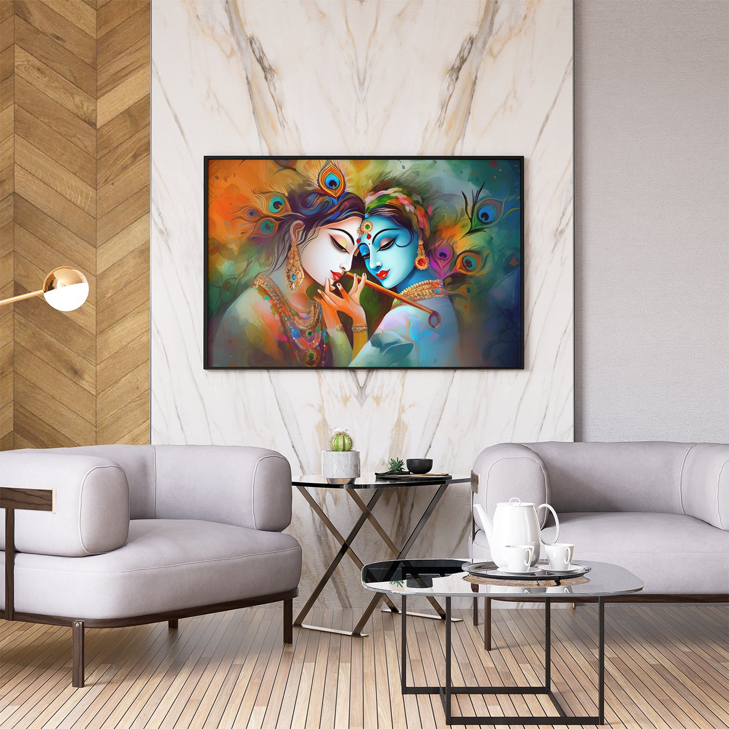 Radha Krishna Home Wall Arts Paintings