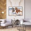 Elegant Horse Painting on Canvas – Modern Wall Art for Home & Office