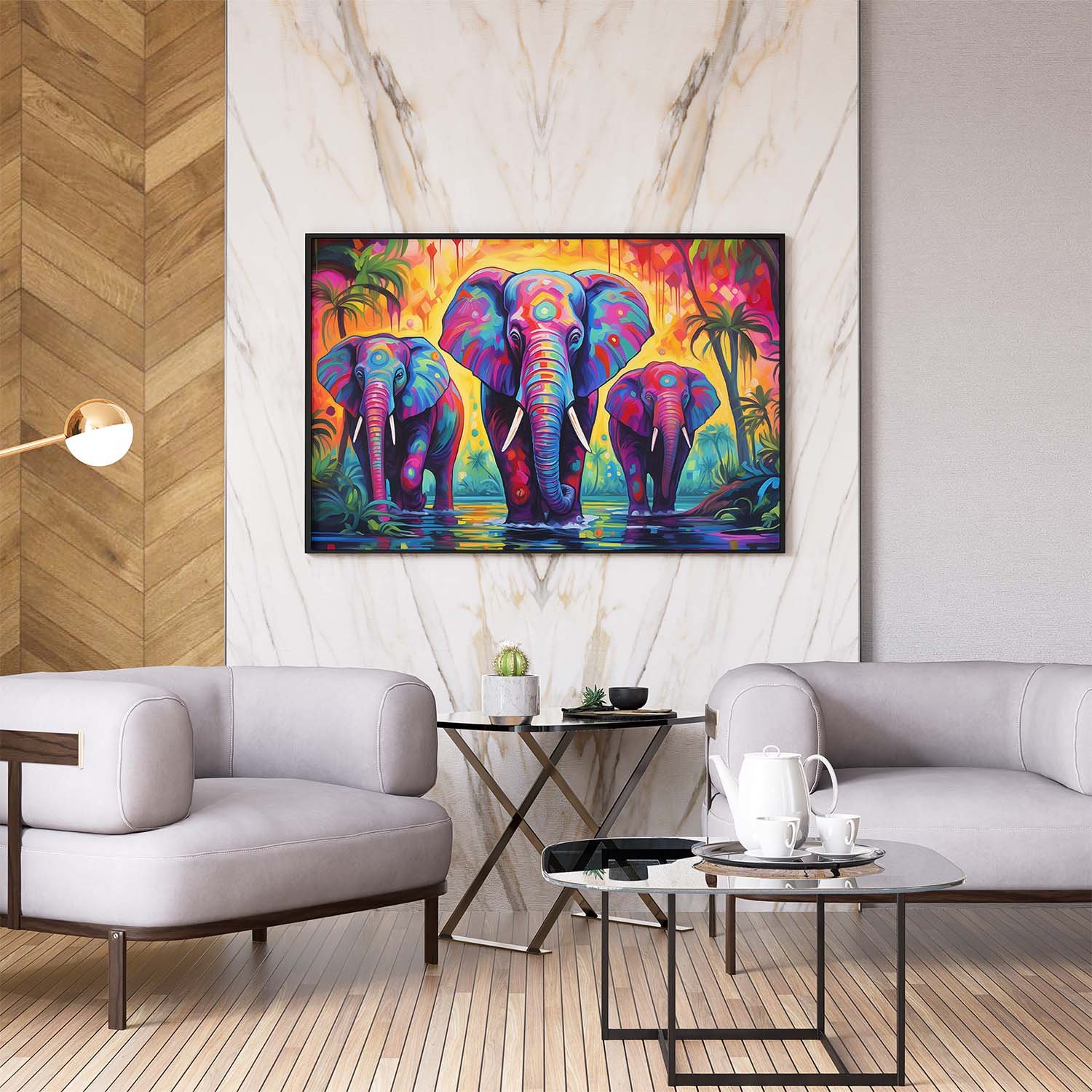Elephant painting Colour Full Painting