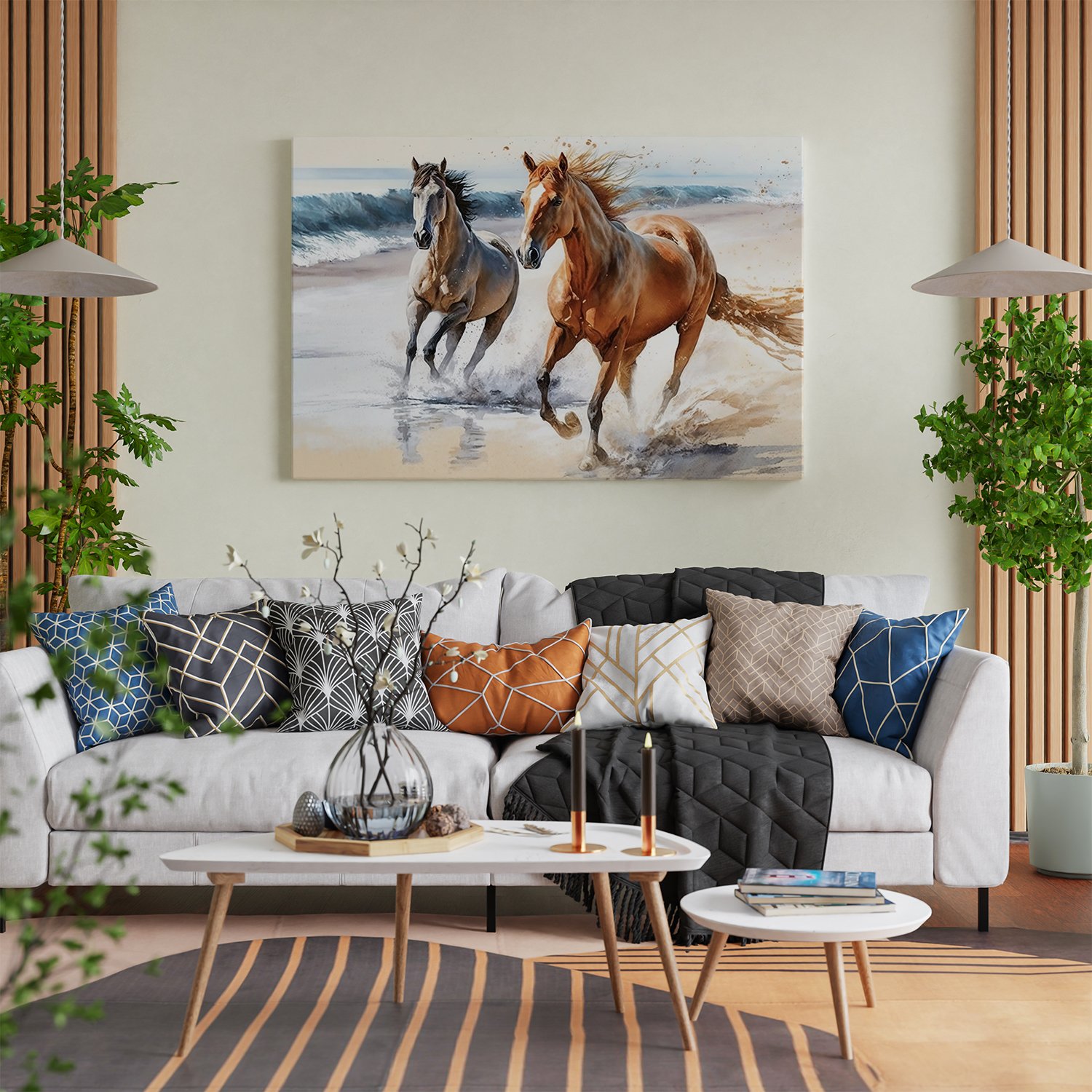 7 Horse Wall Décor Arts Painting
