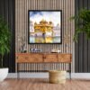Sunrise Golden Temple Wall Art Paintings