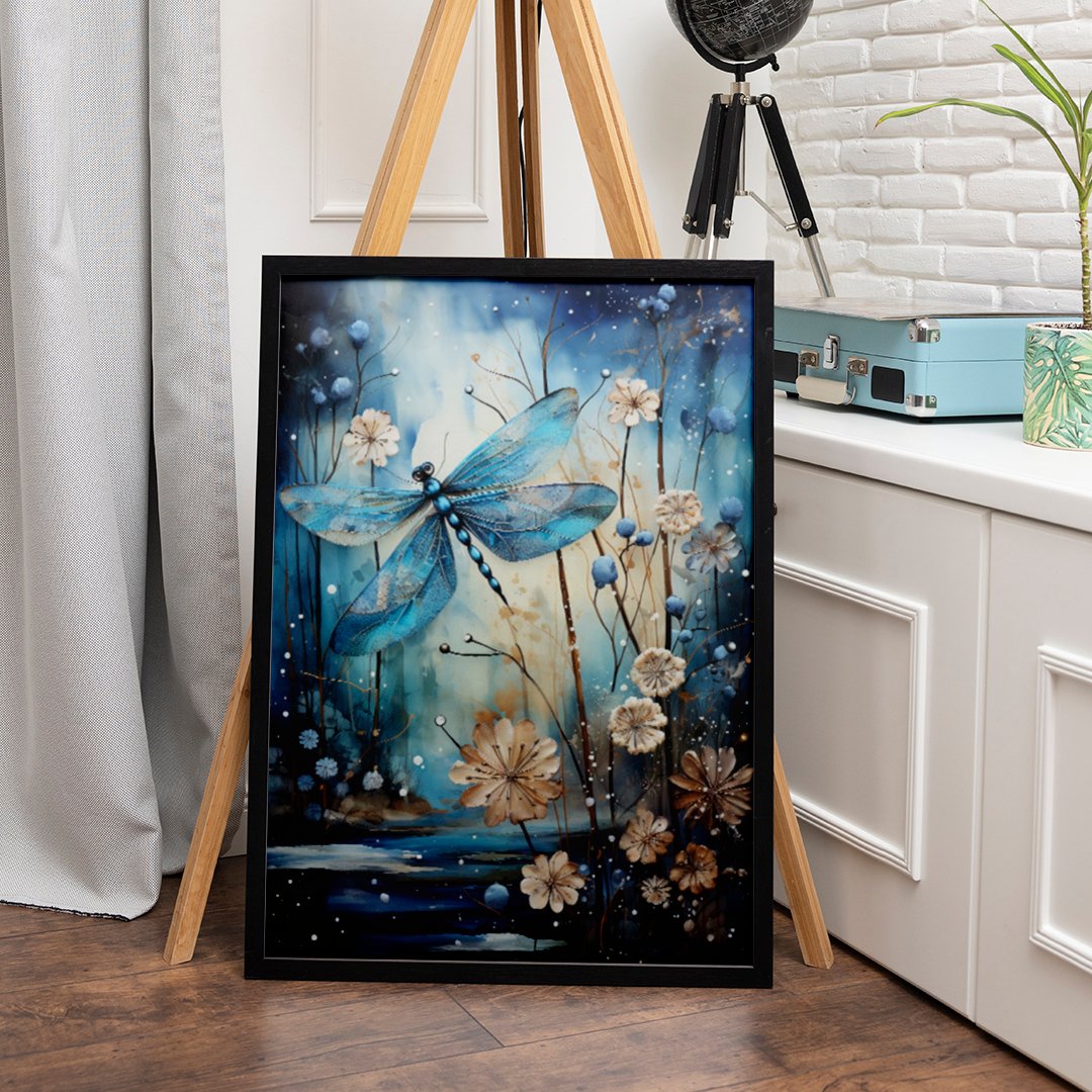 Butterfly With Flowers Matisse Style Arts Print