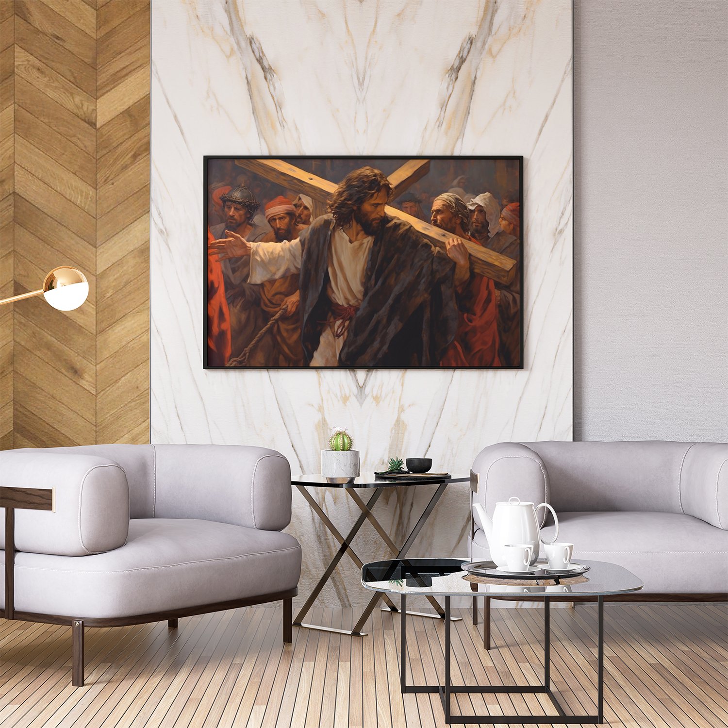 Jesus Christ` carries his cross