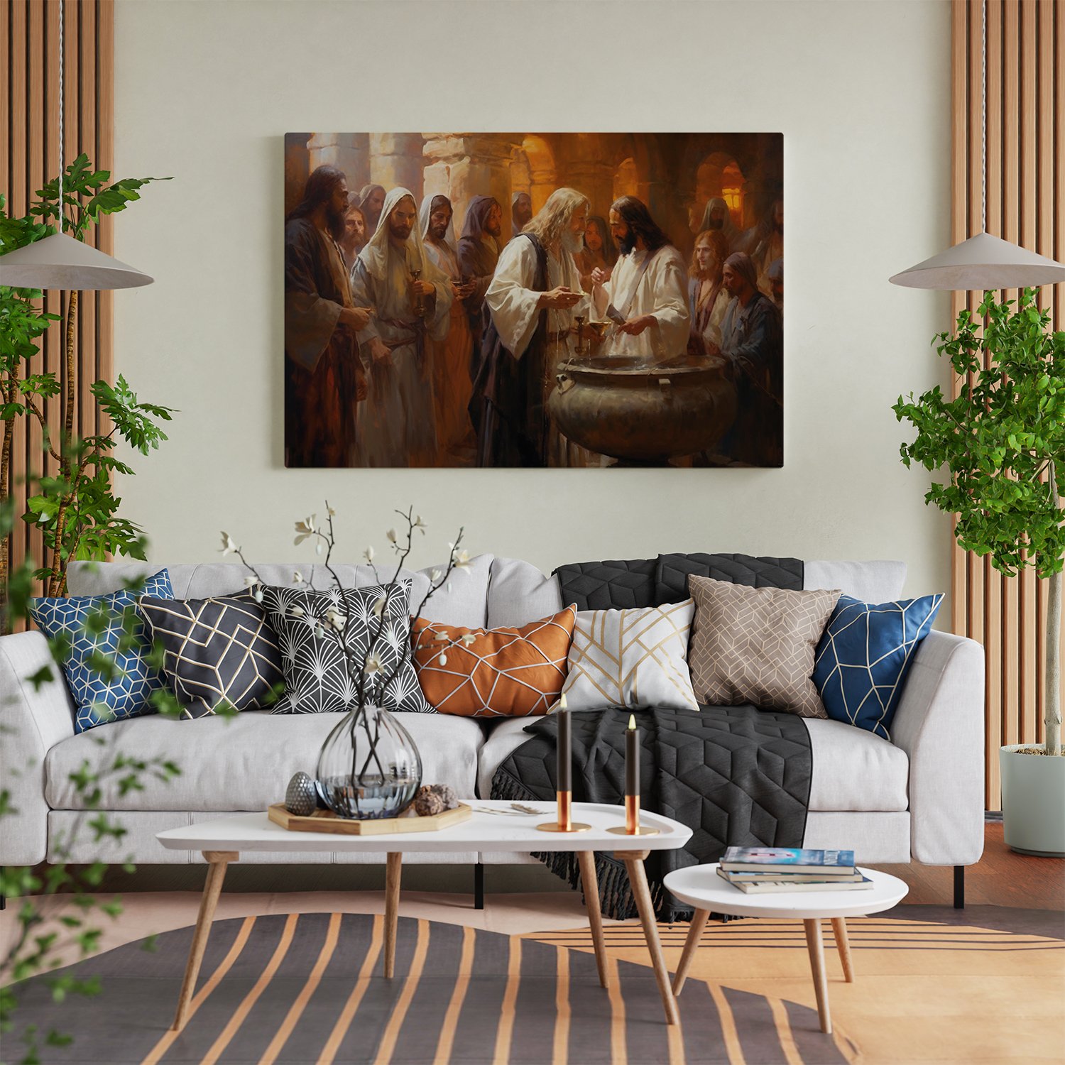 Jesus Christ turns water into wine religion bible