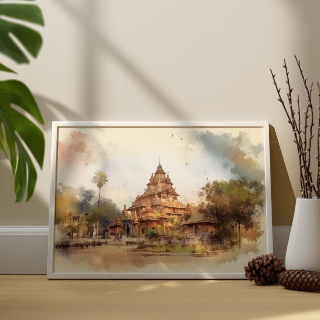 Religious Temple Wall Art Paintings