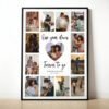Custom Photo Collage | Personalized 1st Anniversary Gift for Him or Husband