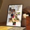 Personalized family photo collage frame with customizable design and premium finish