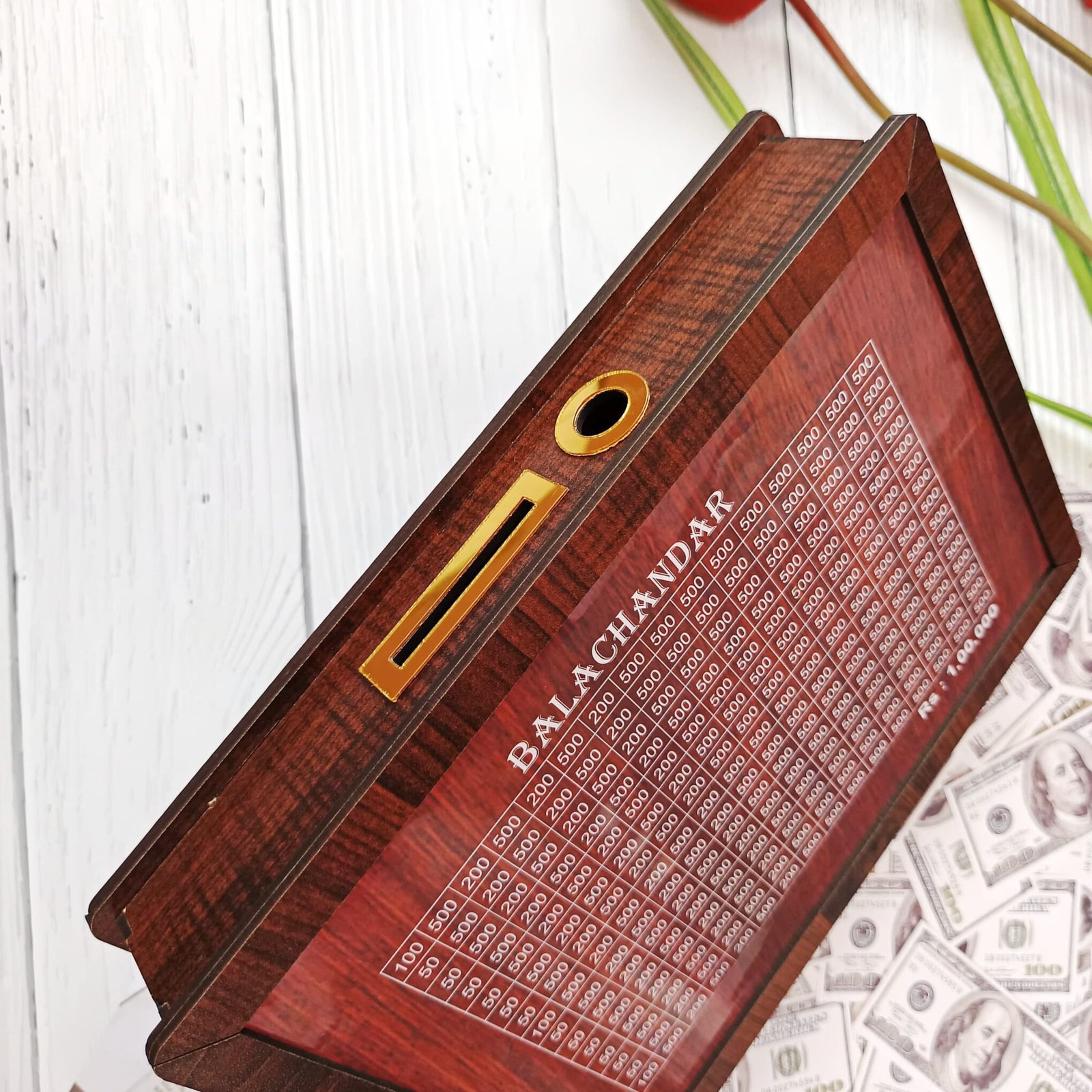 Decorative Wooden Piggy Bank – A Unique Gift for Adults & Kids