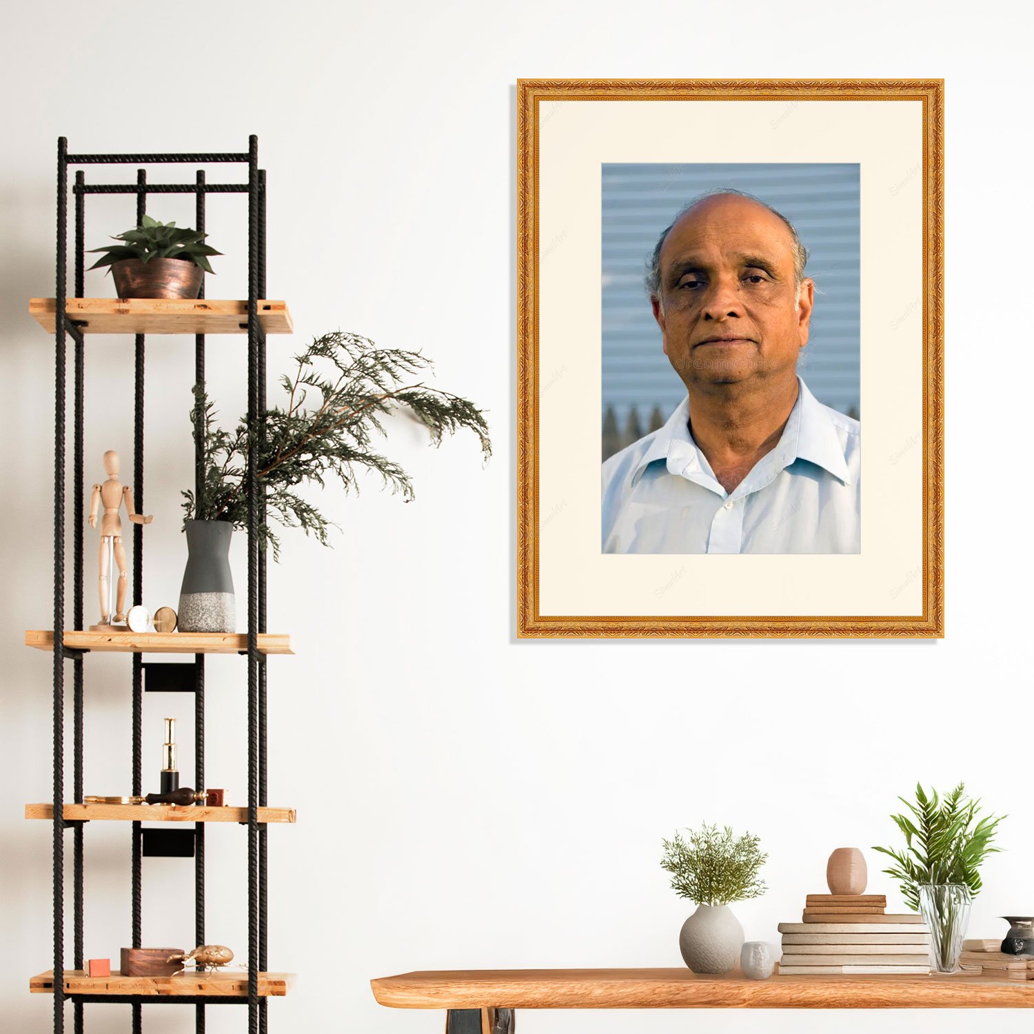 Death Photo Frame with Golden designer frame