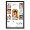 Personalized Kid's Birthday Calendar Photo Collage | Custom Picture Frame Gift for Children